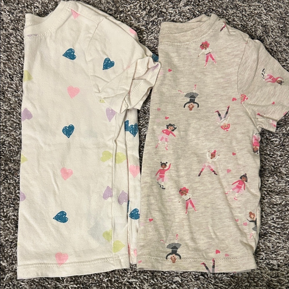 Old Navy Kids Short Sleeve Tees - Heart and Dance Print